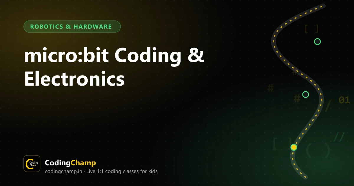 micro:bit Coding & Electronics course cover