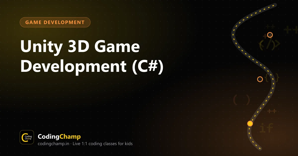 Unity 3D Game Development (C#) course cover